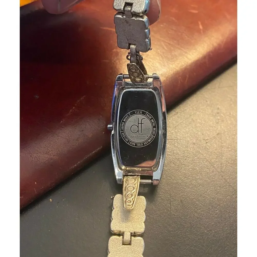 Women's Daisy Fuentes Watch,Silver Tone with MOP Face,Crystal Accents, DF1039